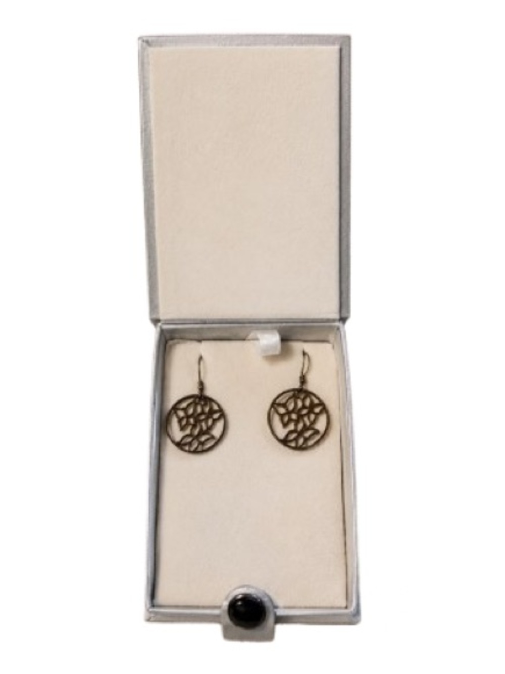 Freyja Collection Silver Cut‑Out Earrings